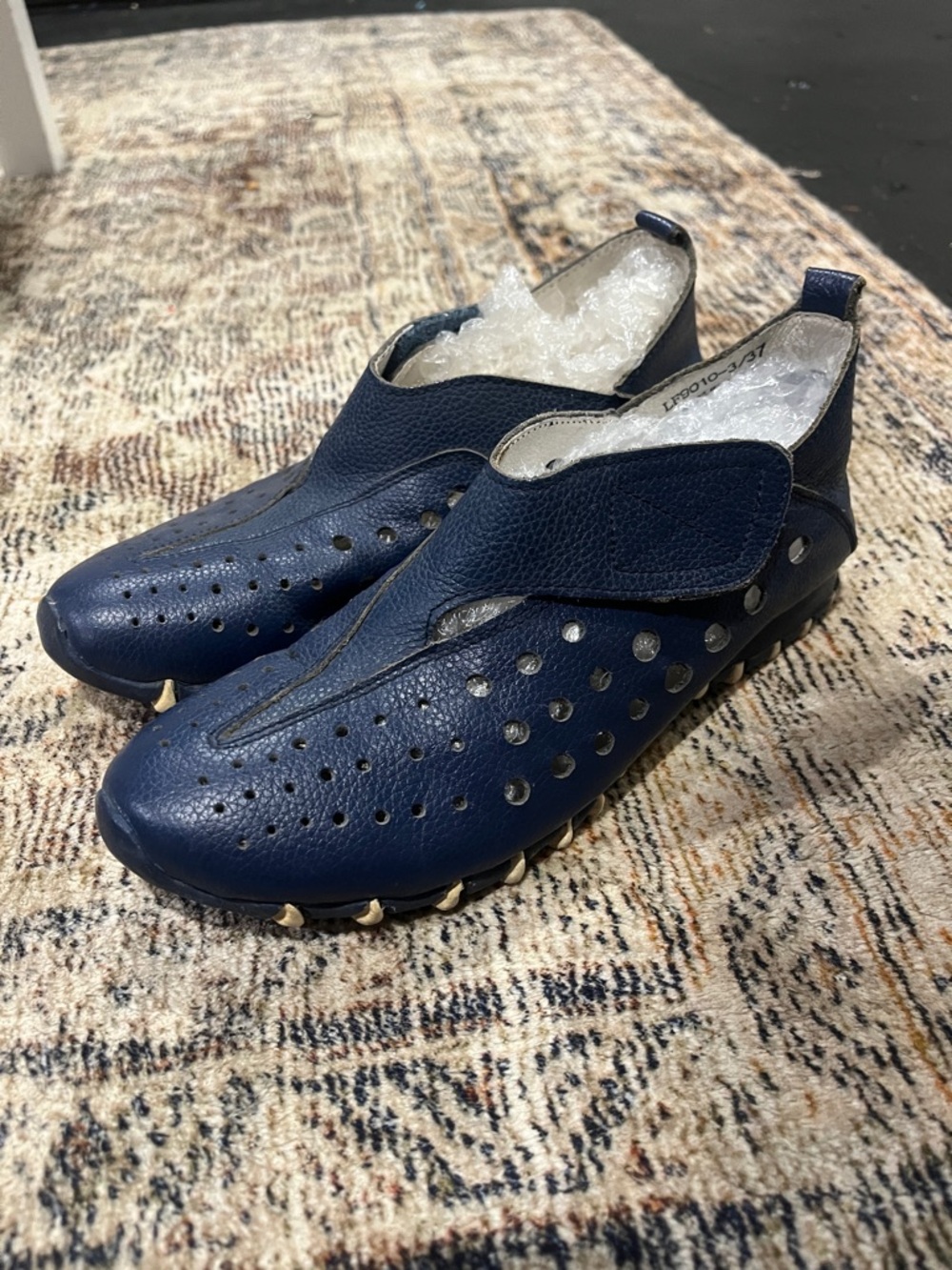 Litfoot Women's LF9010-3 Blue Leather 37